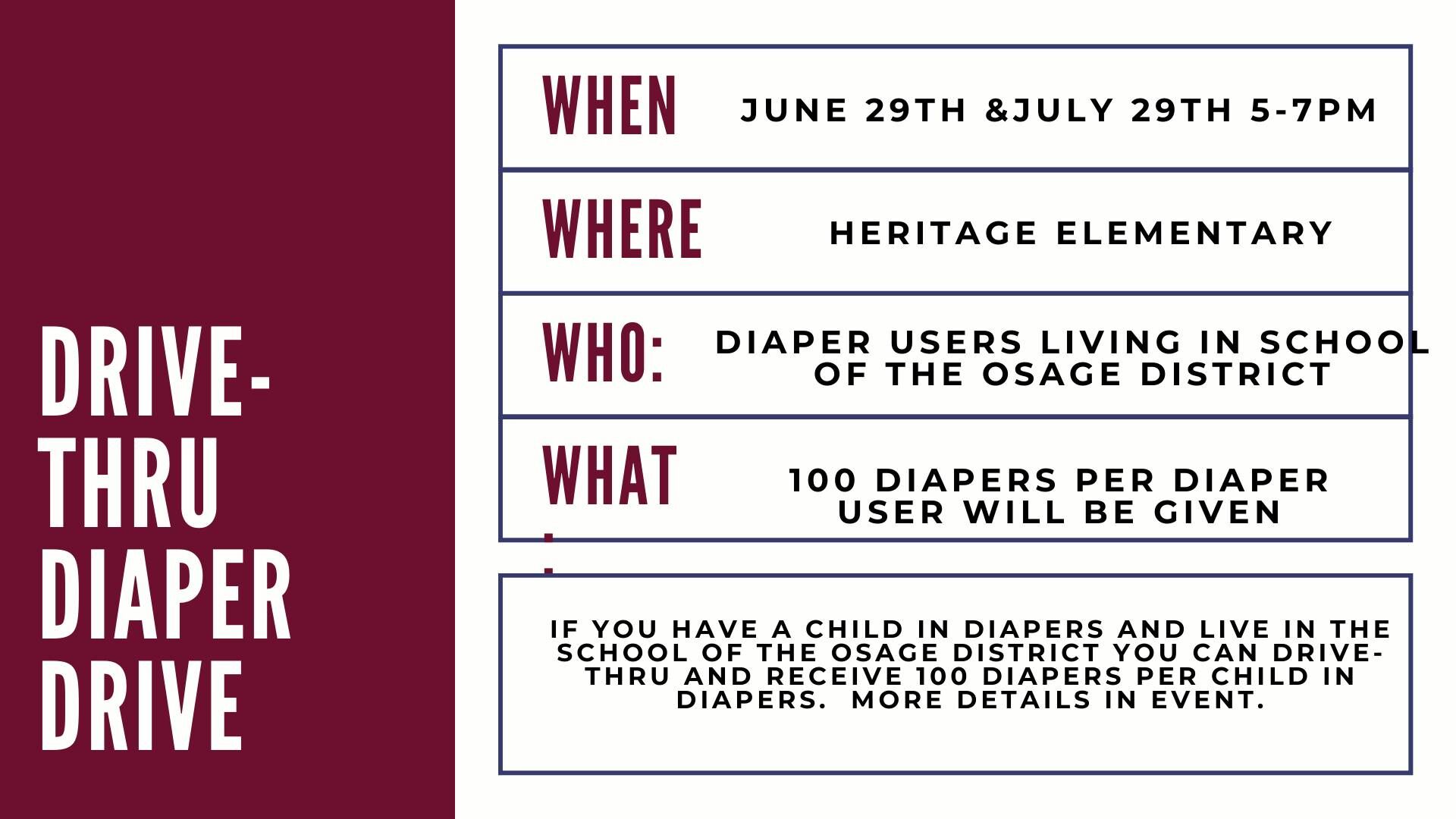 Drive Thru Diaper Drive SOTO PAT